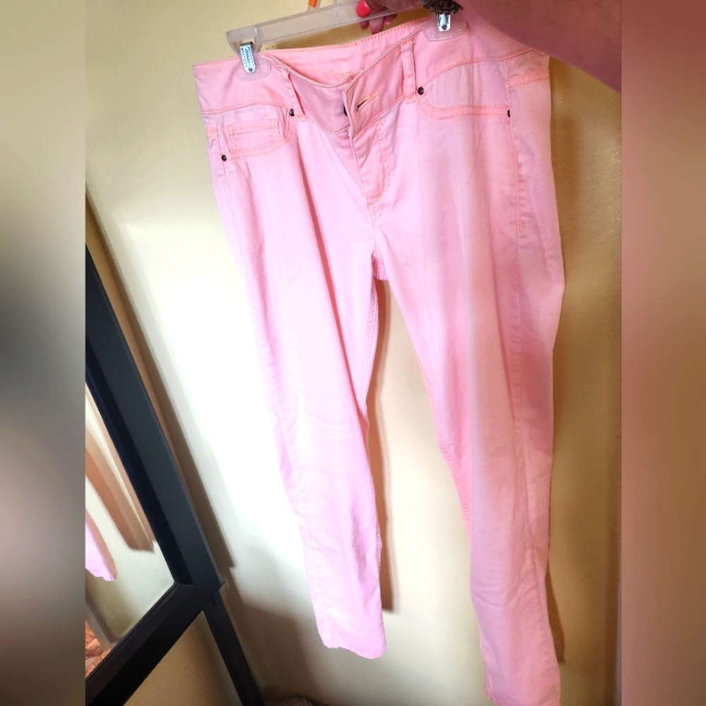 Hot pink jeggings